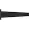 Ekena Millwork 2 1/2"W x 22"D Countertop Island Steel Heavy Duty Bracket w/ Flange, Powder Coated Black BKTM02X22IBPBL - alternate 7